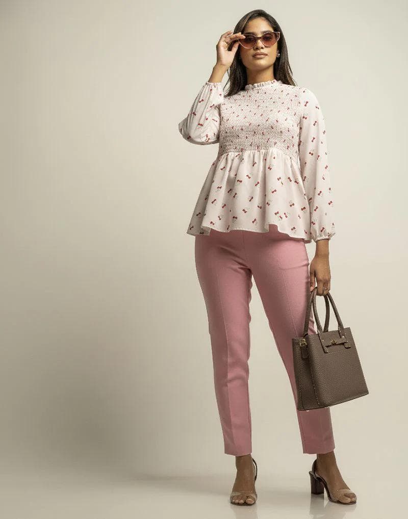 Amani Long Sleeve Printed Top